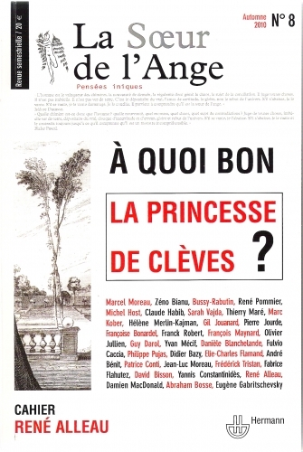 la princesse de clèves, la soeur de l'ange, jean-luc moreau, régis sauder, cinéma, littérature, débat